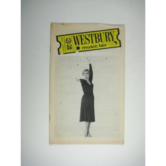 Gypsy Westbury Music Fair Program 1975 Angela Lansbury Robbins Julie Styne - Picture 1 of 7